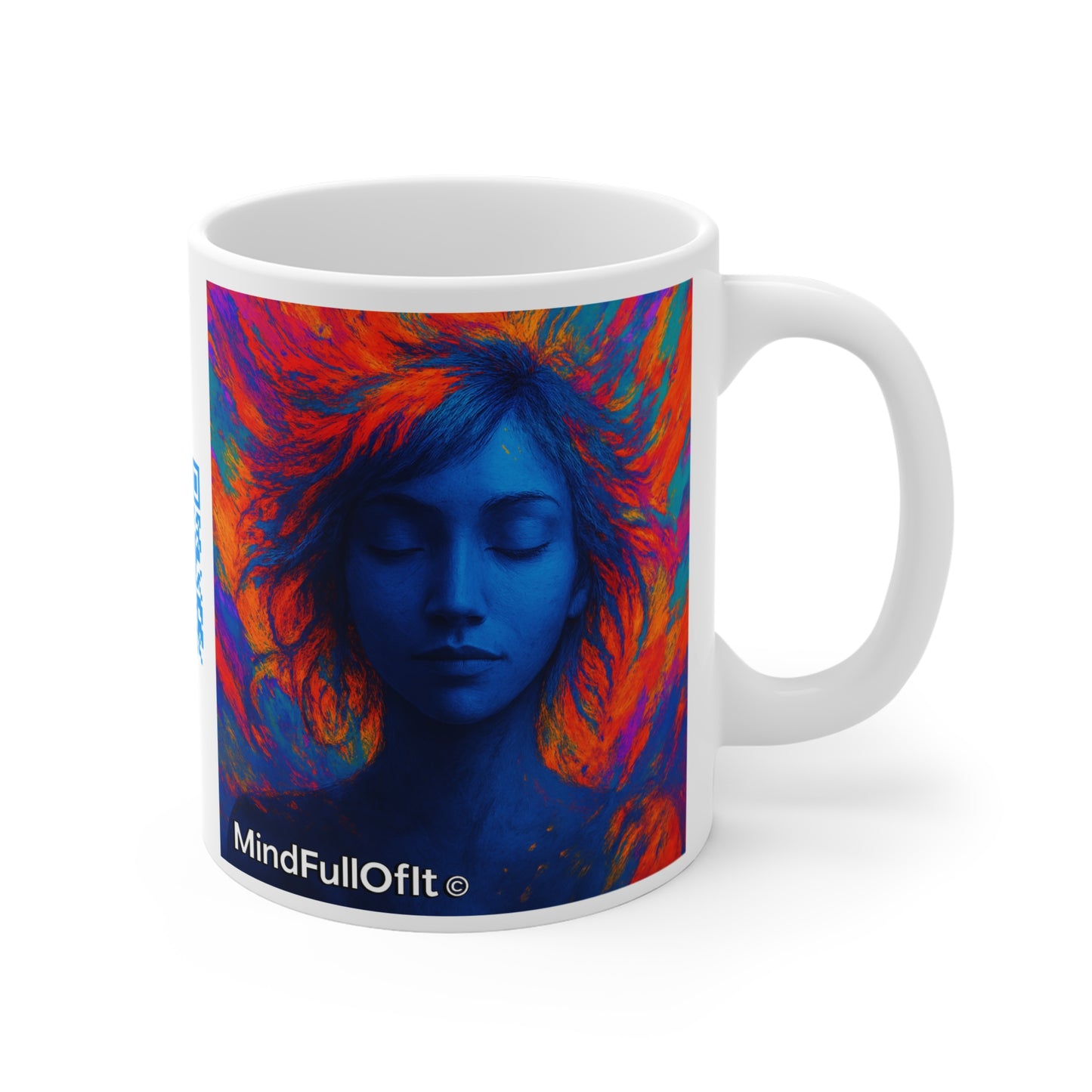 Inner Fire Mindfulness Mug, Mental Health Gift, Inspirational Coffee Cup, Bold Art by MindFullOfIt