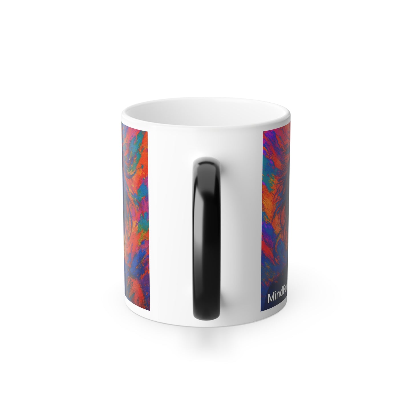 Color-Changing Mug – Built from Chaos & Caffeine | Heat Reveal Coffee Cup | MindFullOfIt® Gift Under £15