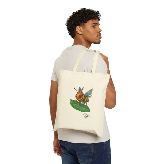 🐝 Petal – The Burnout Bee Tote Bag