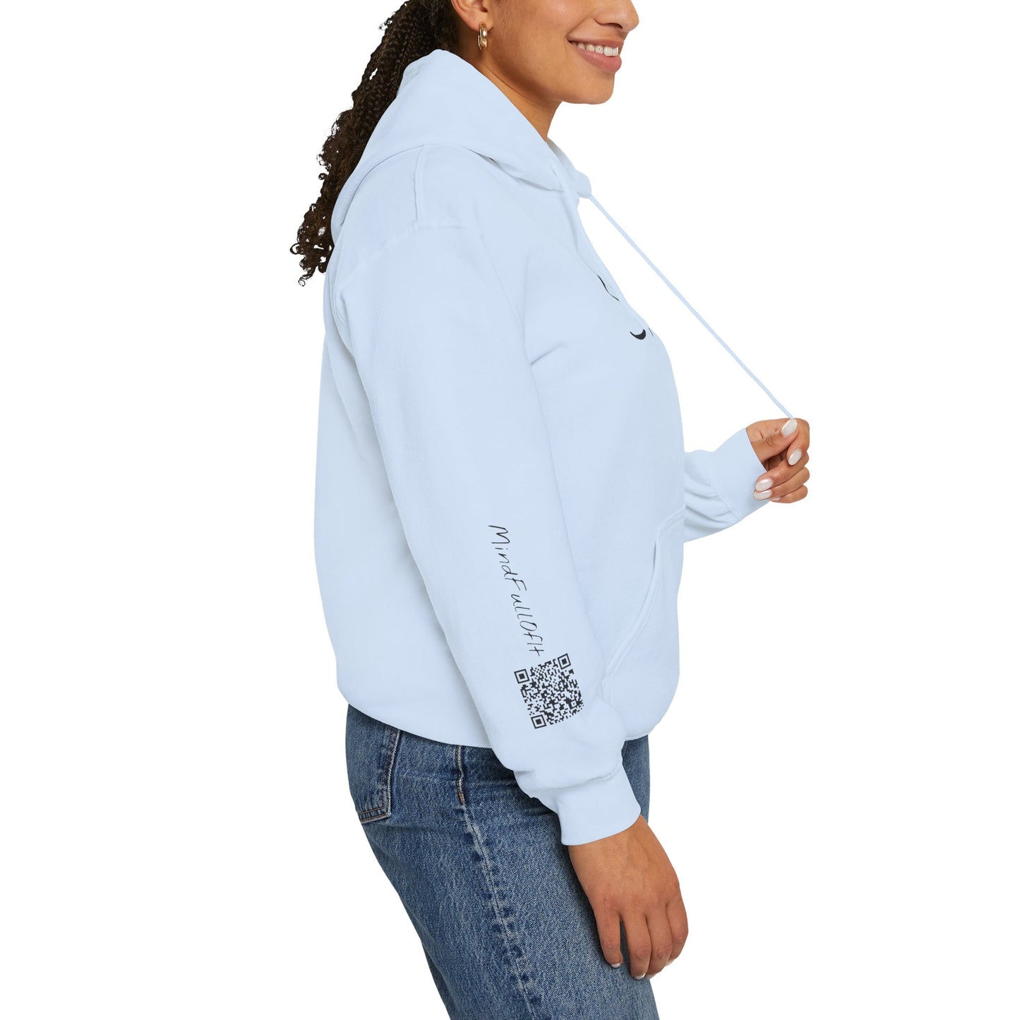 The Night Will Pass Hoodie – Mental Health Awareness Sweatshirt, Unisex Cozy Heavy Blend™, Inspirational Bird Artwork by MoI