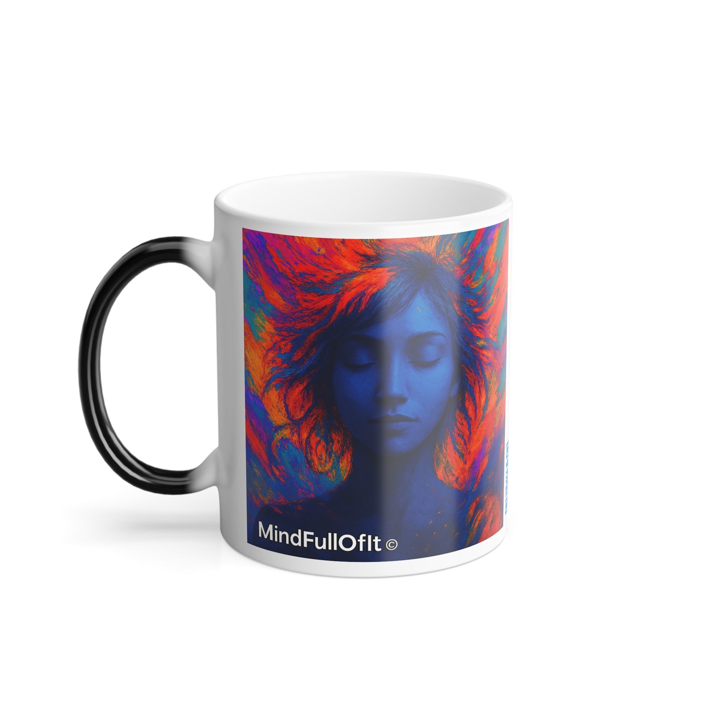 Color-Changing Mug – Built from Chaos & Caffeine | Heat Reveal Coffee Cup | MindFullOfIt® Gift Under £15