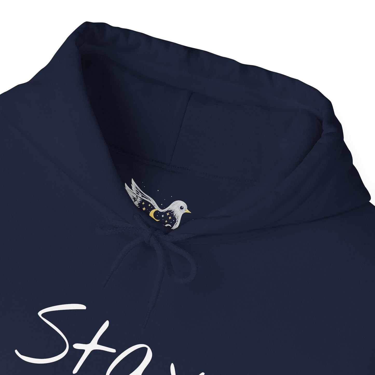 The Night Will Pass Hoodie – Mental Health Awareness Sweatshirt, Unisex Cozy Heavy Blend™, Inspirational Bird Artwork by MoI