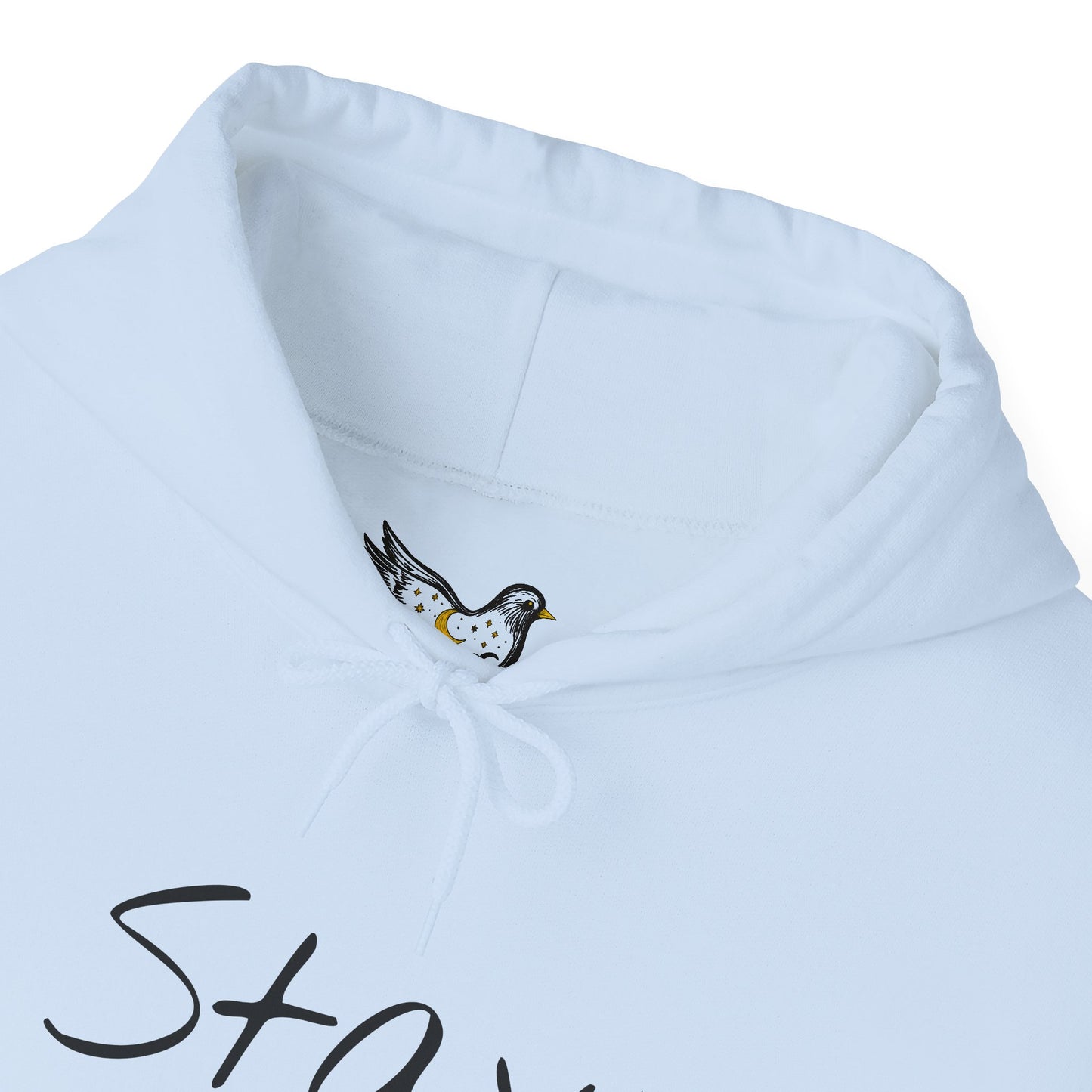 The Night Will Pass Hoodie – Mental Health Awareness Sweatshirt, Unisex Cozy Heavy Blend™, Inspirational Bird Artwork by MoI