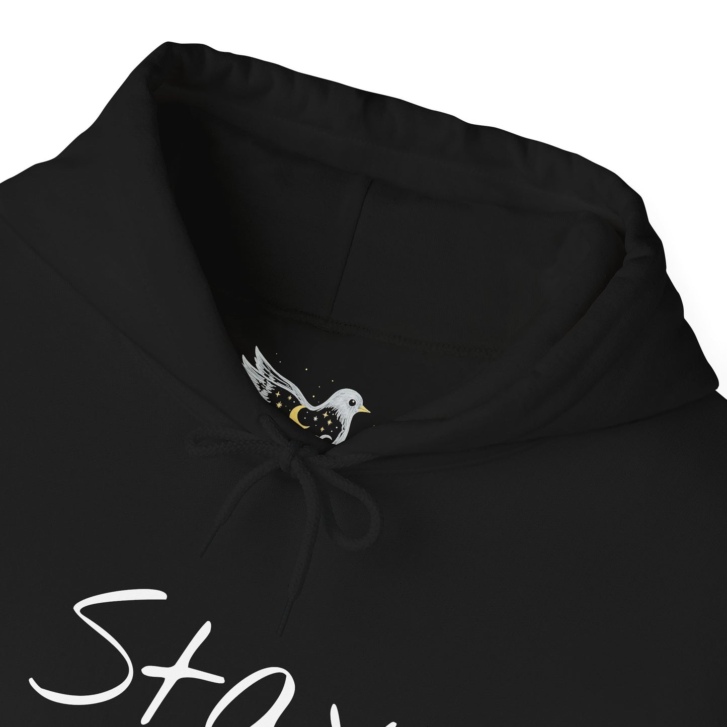 The Night Will Pass Hoodie – Mental Health Awareness Sweatshirt, Unisex Cozy Heavy Blend™, Inspirational Bird Artwork by MoI