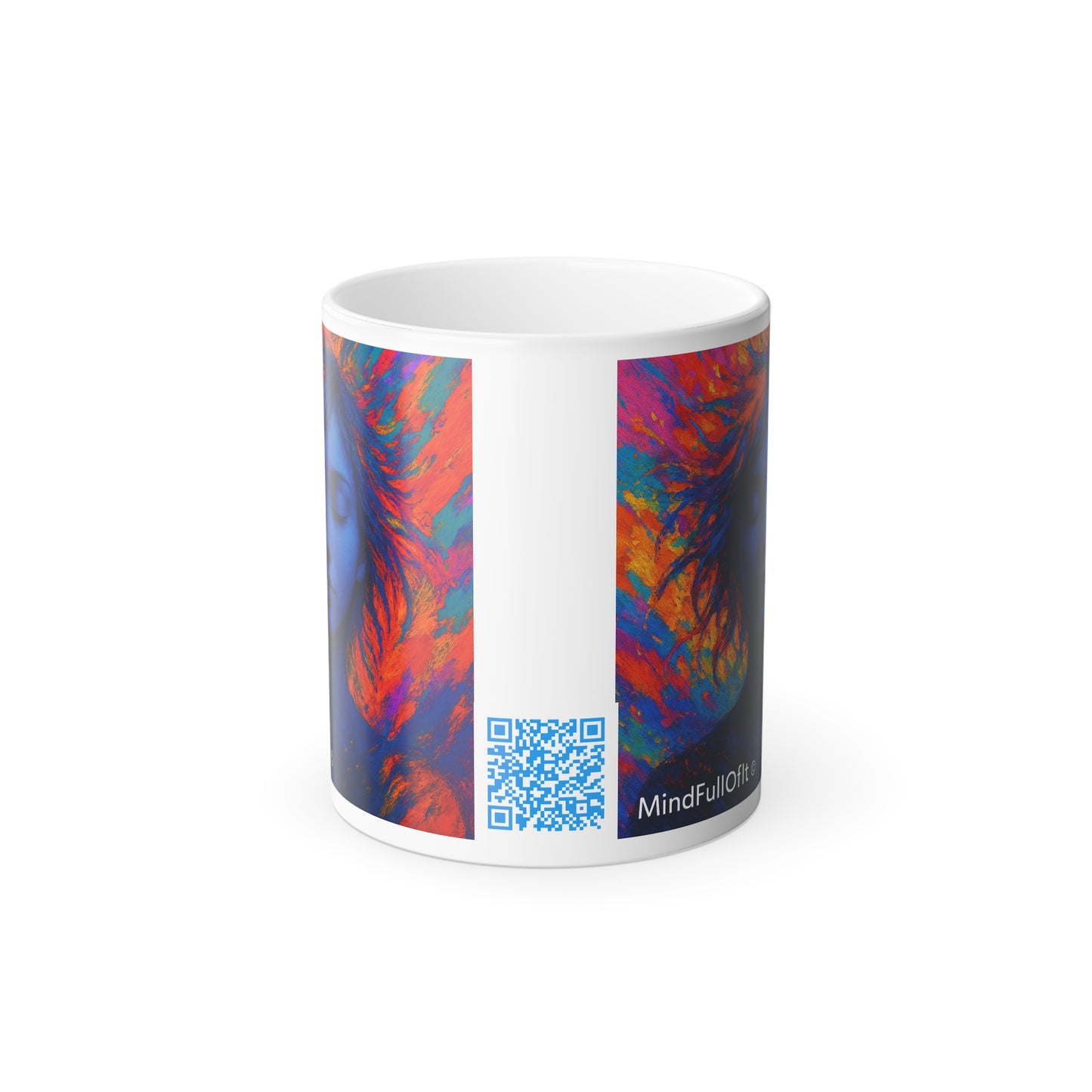 Color-Changing Mug – Built from Chaos & Caffeine | Heat Reveal Coffee Cup | MindFullOfIt® Gift Under £15