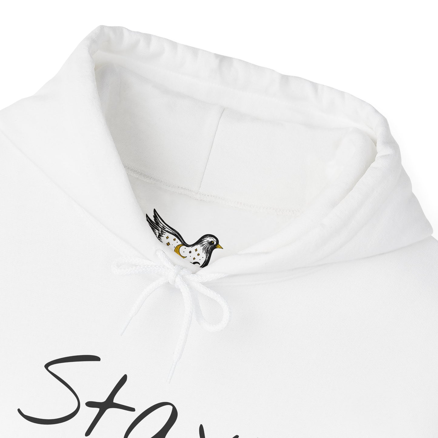 The Night Will Pass Hoodie – Mental Health Awareness Sweatshirt, Unisex Cozy Heavy Blend™, Inspirational Bird Artwork by MoI